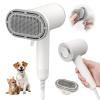 Dog Brush for Shedding, Professional 2-in-1 Pet Hair Dryer & Dog Grooming Brush with Removable Comb, Adjustable Temperature/Speed, Portable Brush for Dogs and Cats view 1