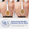 Back Scrubber Body Shower Brush: Anti Slip Long Handle Bath Brush with Stiff and Soft Bristles - Showering Exfoliator for Women, Men, Elderly (Blue & Grey) view 2