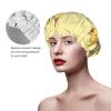 A Brood Of Chickens Shower Cap For Women Reusable Double Layers Bathing Bath Cap Hair Caps Waterproof Elastic Band Ladies Spa Salon Shower Hat Hair Caps view 4