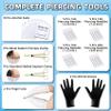 TKKUY 70 Pcs Body Piercing Kit for All Body Piercings Nose Piercing Gun Stainless Steel Piercing Jewelry with 12G 14G 16G 20G Piercing Needles for Ear Cartilage Tragus Nose Septum Lip Eyebrow view 4
