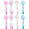 8Pcs Nail Brush with Clear Lid, Nylon Bristle Handle Grip Nail Dust Brush for Manicure, Pedicure, & Toe Cleaning view 1