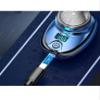 Mini Shaver Portable Electric Shaver,Waterproof USB Electric Razor for Men,Rotary 3-Blade Head Pocket Portable Electric Shave with LCD Digital Display for Travel (Blue Silver Gradient) view 2