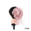 tanyunji001 Bun Hair, Invisible Fluffy Bun Wig - Synthetic Hair Wrap with Long Ends, Easy Styling for Women for Women(Pink) view 2
