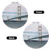 LHDGBNV Mackinac Suspension Bridge Compact Mirror for Women Portable Pocket Mirror Folding Mini Mirror with 2 X 1x Magnification Purse Mirror Travel Makeup Mirror Parties Friends Gifts view 2