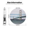 LHDGBNV Mackinac Suspension Bridge Compact Mirror for Women Portable Pocket Mirror Folding Mini Mirror with 2 X 1x Magnification Purse Mirror Travel Makeup Mirror Parties Friends Gifts view 3