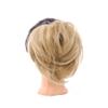 tanyunji001 Bun Hair, Messy Bun Hair Ring Fluffy Ponytail Rubber Band Straight Hair Accessory for Women(Gold) view 2