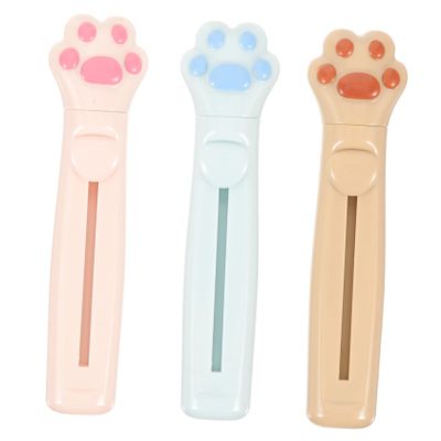 Hoement 3pcs Eyebrow Eyebrow Shaver Tool for Women Portable Facial Hair Remover for Neat Brows for Beginners and Travel Use Brown