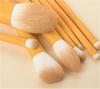 WXLYJXUE Make Up Brushes Set Makeup Brush Set 8 Pieces for Eyes and Face Contour Brushes with Soft Bristles and Wooden Handle Makeup Tools Set(Orange) view 3