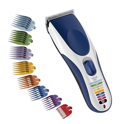 09649-024 Cord/Cordless Color Pro Hair Clipper for Men; 60 Minutes Run time; LED Charging Indicator; Easy Match Colour Coded Guards