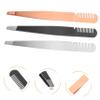 KESYOO 3pcs Kit Tweezer Comb Eyebrow Tweezers Eyebrow Clamps for Lash Tweezing Eyelash Tweezing view 3