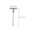 NOLITOY 1set Manual Beard Shaving Kit Double Razor Metal Safety Cutter Beard Brush Cleaning Tool Professional Grooming for Men for Home Use Travel view 2