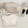 Aikimfuly 3pcs Makeup Bag Cosmetic Bag for Women Large Travel Quilted Makeup Organizer Bags Cute Floral Toiletry Bag Set (Style 3) view 2