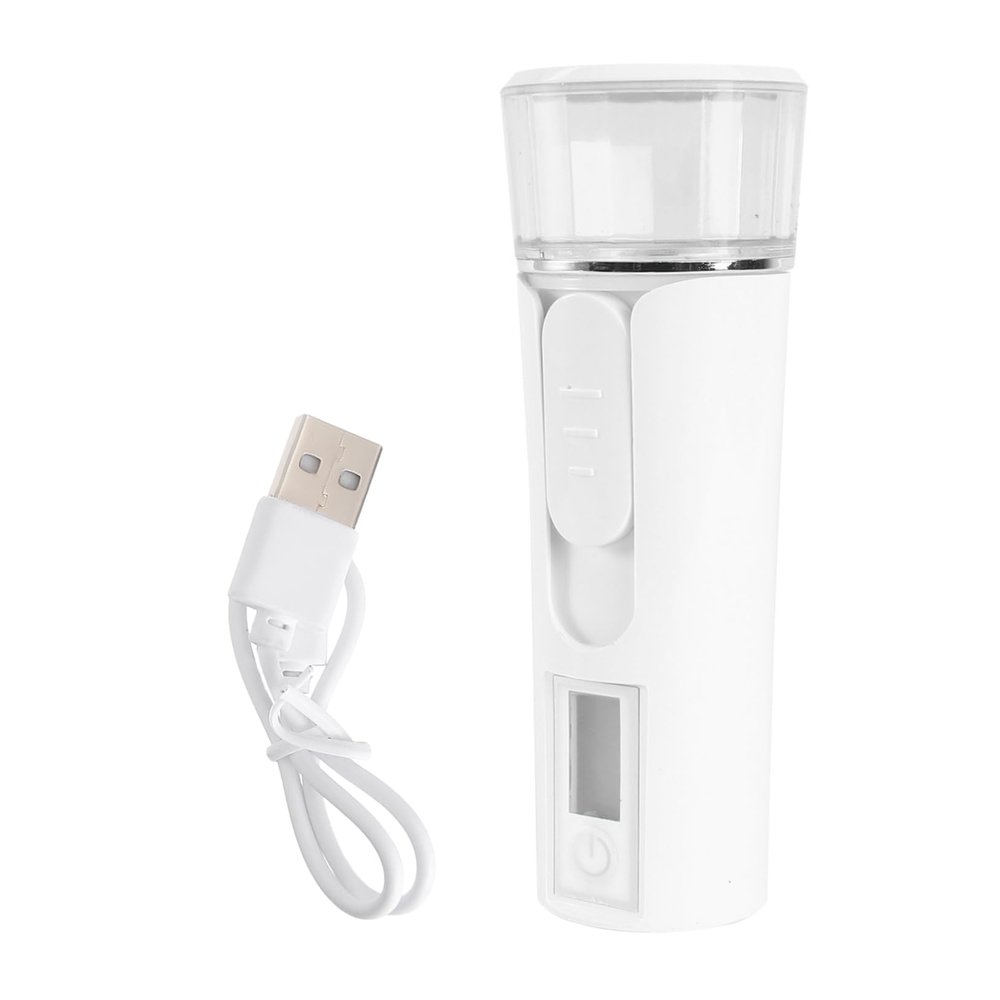 Vaguelly 1pc Nano Hydrating Mister Portable Facial Steamer Moisturizing Atomizer for Skin Care White Design for Daily Use and Beauty Routine