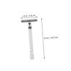 PartyKindom Old Style Manual Razor with Beard Brush and Cleaning Tool Double Edge Shaving Kit for Men Travel-friendly Grooming Accessories for Smooth Shave and Care view 2