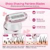 Electric Shaver for Women, Gifts for Women, Electric Razor for Womens, Rechargeable Wet Dry Lady Hair Remover,IPX7 Waterproof,Shaver for Legs (Rose Gold) view 3