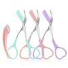 Eyebrow Scissors with Eyebrow Razor,Eyebrow Trimmer with Comb,Non Slip Finger Grips Trimmer Eyebrow Scissors, Hair Removal Beauty Accessories for Men Women (Light Pink, Green, Purple) view 1