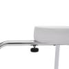 Adjustable Pedicure Foot Rest St-ool Chair w/PVC Pad,Beauty Nail Salon Pedicure Stool,Leg Rest Pedicure Foot Rest Stand Portable Spa Pedicure Stool w/Footrest for Nail Tech,Manicure Use Black (White) view 3