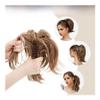 Bun, Women's Ponytail Short Clamp Curly Hair Ponytail Adjustable Hair Ring Fluffy Wig Hair for Women(Yellow) view 3