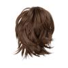 Bun, Women's Ponytail Short Clamp Curly Hair Ponytail Adjustable Hair Ring Fluffy Wig Hair for Women(Yellow) view 4