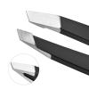 Smafixt Tweezers for Women and Men Facial hair, 2-Pack Slant and Point Precision Eyebrow Tweezers Set for Splinter and Ingrown Hair Removal view 4