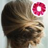 21PCS Pink Velvet Hair Scrunchies, Scrunchy Hair Ties Ropes, Premium Velvet Soft Hair Scrunchy Bulk, Valentine's Day Thick Elastic Bands, Solid Color Classic Ponytail Hair Accessories for Women Gifts view 4