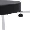 Adjustable Pedicure Foot Rest St-ool Chair w/PVC Pad,Beauty Nail Salon Pedicure Stool,Leg Rest Pedicure Foot Rest Stand Portable Spa Pedicure Stool w/Footrest for Nail Tech,Manicure Use Black (Black) view 4