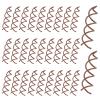 30PCS Spin Pins for Hair,1.96" Brown Spiral Hair Pins Non-Scratch Round Clip & Bun Twist Barrette Spin Pin Twist Screw Hairs for Women Spiral Bobby Pin view 1