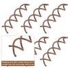 30PCS Spin Pins for Hair,1.96" Brown Spiral Hair Pins Non-Scratch Round Clip & Bun Twist Barrette Spin Pin Twist Screw Hairs for Women Spiral Bobby Pin view 3