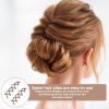 30PCS Spin Pins for Hair,1.96" Brown Spiral Hair Pins Non-Scratch Round Clip & Bun Twist Barrette Spin Pin Twist Screw Hairs for Women Spiral Bobby Pin view 4