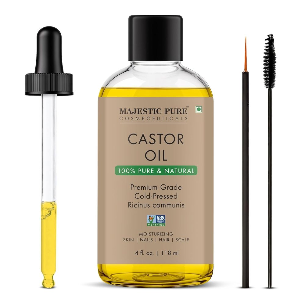 Majestic Pure Castor Oil - 4 Fl Oz with Applicator