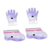 Gogogmee 2pairs Lavender Wax Therapy Hand and Feet Covers Spa Paraffin Wax Glove Set for Home Care Moisturizing and Hydrating Treatment for Soft Skin view 1
