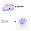 Gogogmee 2pairs Lavender Wax Therapy Hand and Feet Covers Spa Paraffin Wax Glove Set for Home Care Moisturizing and Hydrating Treatment for Soft Skin view 2