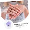 Gogogmee 2pairs Lavender Wax Therapy Hand and Feet Covers Spa Paraffin Wax Glove Set for Home Care Moisturizing and Hydrating Treatment for Soft Skin view 3