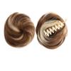 Bun, Realistic Bun Hairpiece with Mini Claw Clip Effortless Womens Styling for Women(Brown white) view 2