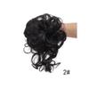 ZHONGCHENGWU Hair Buns, Invisible Fluffy Bun Wig - Synthetic Hair Wrap with Long Ends, Easy Styling for Women Hairpieces For Women(Black) view 2