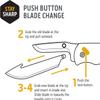 OUTDOOR EDGE Razor VX4  3" Replaceable Blade Folding Knife  Black Tanto Blade  Black G10 Over Green Handle  Reversible Clip  EDC, Outdoor & Survival view 3