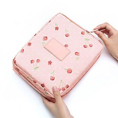 Aikimfuly Portable Makeup Bag - Cosmetic Organizer for Travel & Daily Use - Toiletries Storage for Women
