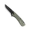 OUTDOOR EDGE RAZOR VX1 | Topo Map Etching | Replaceable Blade EDC Folding Pocket Knife | 3" Stainless Blade, Green Anodized Aluminum Handle, Reversible Pocket Clip | Cool Knife for Men view 1