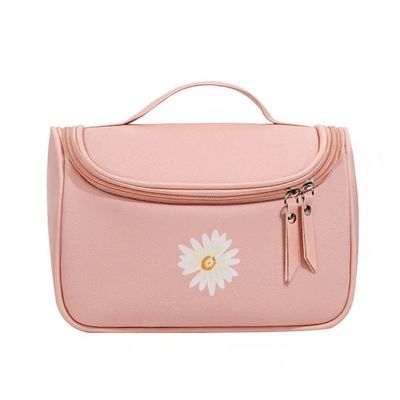 Aikimfuly Multifunctional Travel Makeup Bag - Portable Leather Toiletry Organizer for Ladies - Cosmetic & Perfume Storage Bag