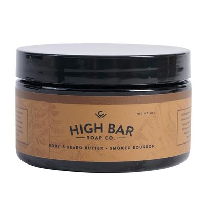 COLE WHEELER Beard Butter for Men Smoked Bourbon Scent 4oz Natural Beard Conditioner & Softener for Grooming, Hydration, and Styling