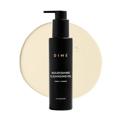DIME Beauty Nourishing Cleansing Oil, 4 FL OZ (120 ml) - Cleanser & Makeup Remover, Formulated with Meadowfoam & Jojoba Oil for Skin