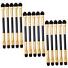 HAPINARY 15pcs Eye Makeup Brush Set Eye Shadow Applicators Double-sided Sticks Comfortable Material for Sensitive Skin for Travel Daily Use view 1