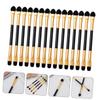 HAPINARY 15pcs Eye Makeup Brush Set Eye Shadow Applicators Double-sided Sticks Comfortable Material for Sensitive Skin for Travel Daily Use view 2