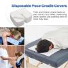 Face Cradle Covers, 100 Massage Headrest Covers, Soft Face Rest Cover, Non-Sticking Headrest Cover, Non-Woven Fabric Beauty Bed Faces Coverss view 4