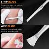 7PCS Ingrown Toenail Removal Kit, Professional Pedicure Tools for Feet, Toe Nail Clippers & Pedicure Knife Set with Corn Removers, Foot Scraper, Callus Shaver, Calloused Feet, Cuticle Remover Tool view 3