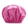 1pcs Shower Cap Bathing Reusable Shower Caps Long Hair Double Layers Silky Satin Waterproof Extra Large(Black) view 4