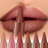 6 Pcs Gradient Lip Liner and Lipstick Combo Set - 2-in-1 Ombre Lipstick & Brown Lip Liner Duo - Waterproof, Long-Lasting, Matte Finish - Smudge-Proof, Full Coverage Lip Kit for Fuller & Plumper Lips view 1