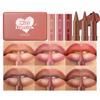 6 Pcs Gradient Lip Liner and Lipstick Combo Set - 2-in-1 Ombre Lipstick & Brown Lip Liner Duo - Waterproof, Long-Lasting, Matte Finish - Smudge-Proof, Full Coverage Lip Kit for Fuller & Plumper Lips view 2