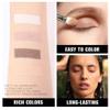 4 Colors Beige Nude Brown Pink Yellow Eye Shadow Powder Palette Makeup, Neutral Travel Matte Shimmer Creme QuadsEyeshadow Palette for Women Highly Pigmented Waterproof, paleta de sombras de ojos 01 view 4