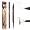2 in 1 Eyebrow Pencil, 2025 New Magic Eyebrow Tattoo Pencil 4 Fork Tip, Waterproof Eyebrow Pen Microblading Eyebrow Pencils Natural Fine Stroke Eyebrow Pen (Dark Brown) view 1